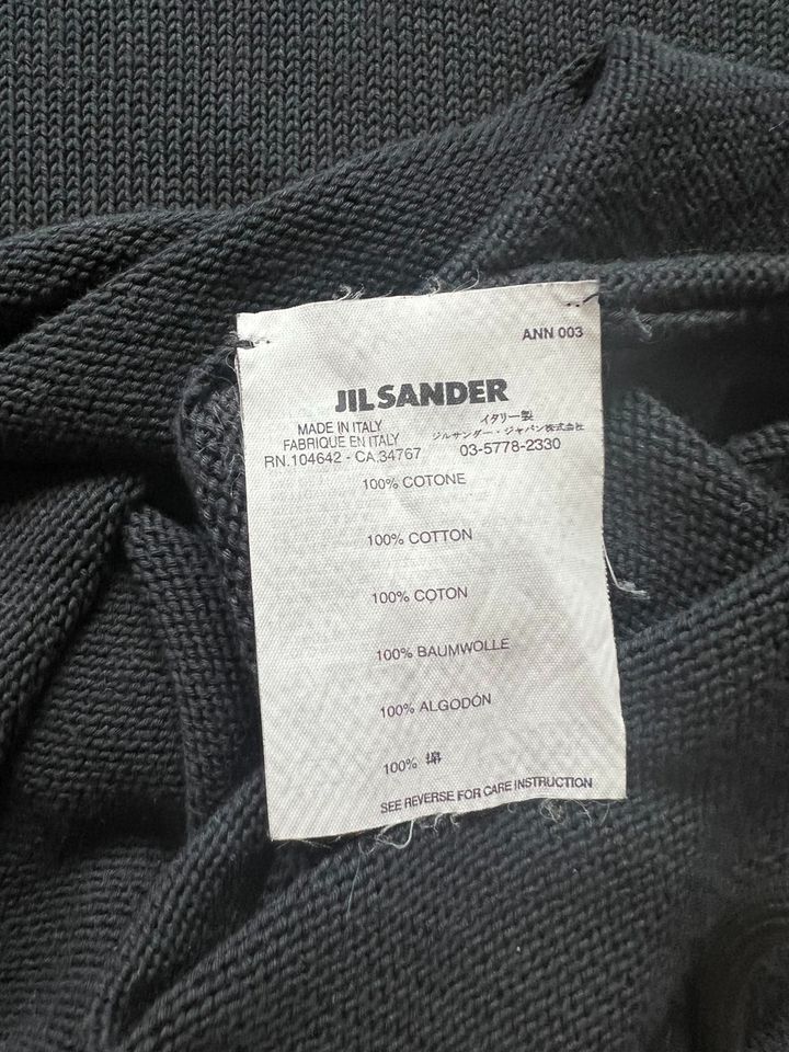 JIL SANDER Pulli Cotton schwarz 38 in Düsseldorf