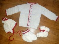 Handmade Baby Strick SET Gr.62/68 NEU! Thüringen - Großobringen Vorschau