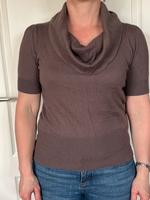 Kuscheliger Kurz-Pulli mit Wasserfall-Rollkragen taupe Angora Brandenburg - Dallgow Vorschau