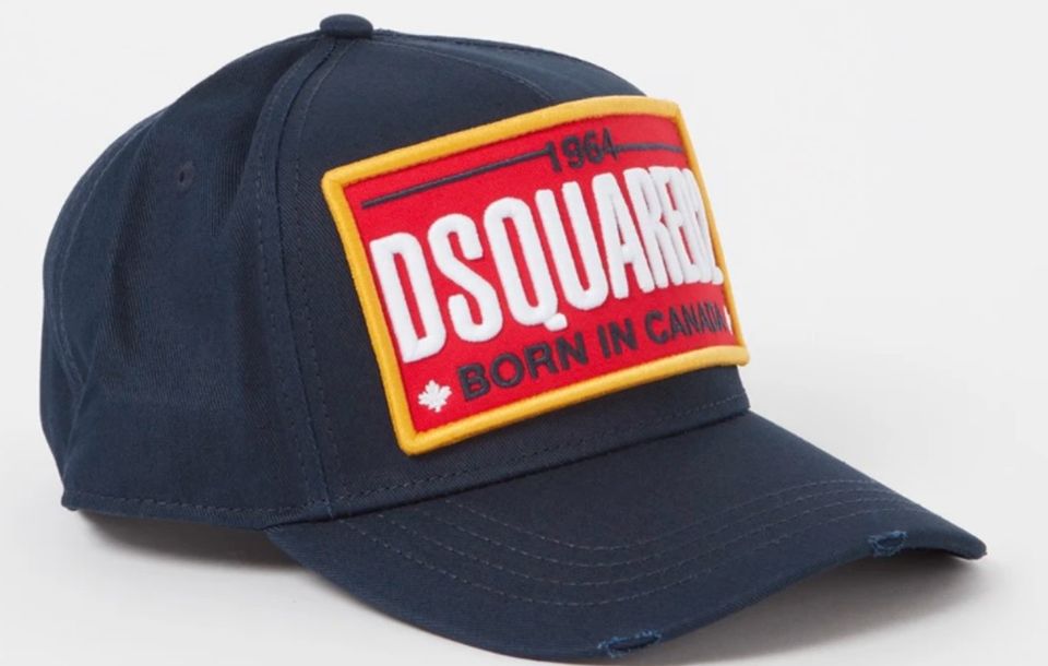 Neu mit Etikett Dsquared Cap Mütze Cappy Herren Damen dunkelblau in Geldern