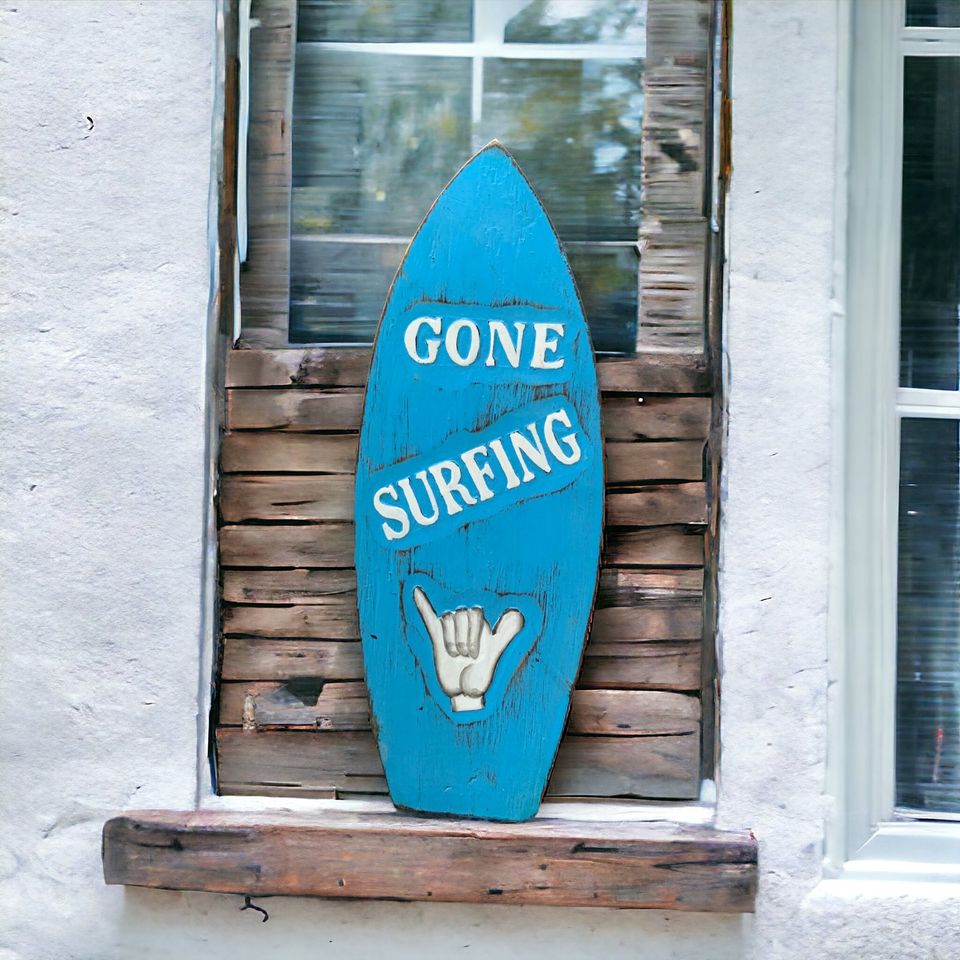 Surfbrett, Surfboard Gone Surfing Stranddeko 43 € Versand möglich in Würzburg