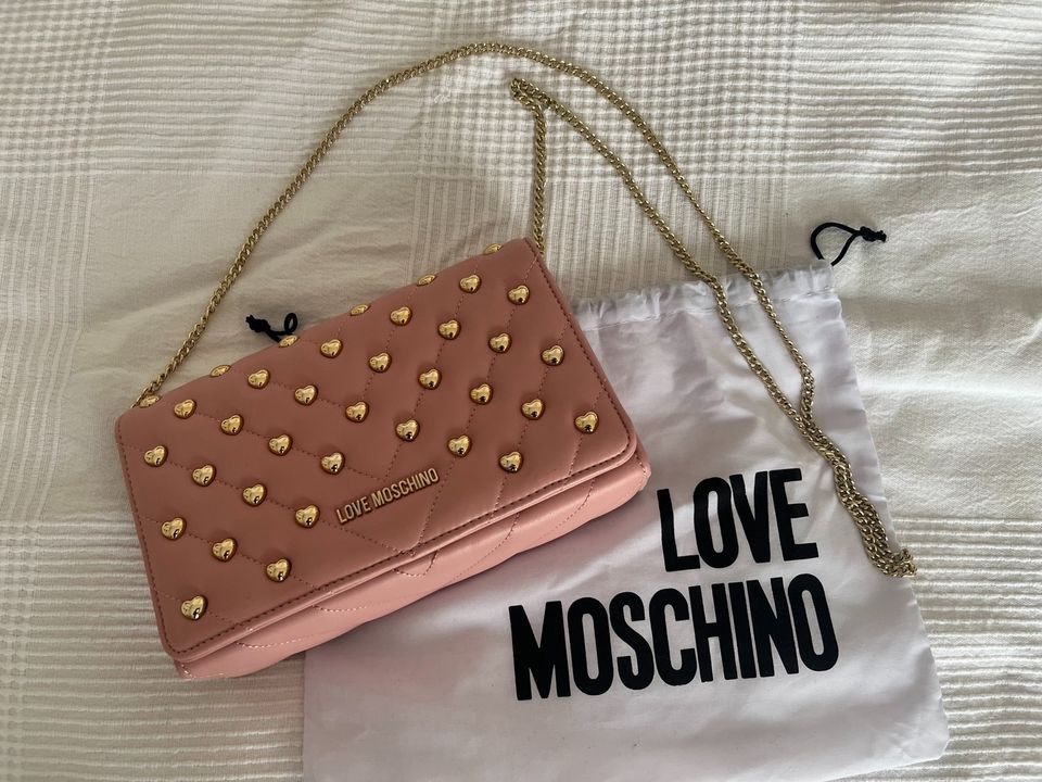 Love Moschino Handtasche rosa Herz valentin Gold Rose in Stuttgart