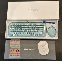 MOFii Kabellose Computer-Tastatur und Maus / blau Rheinland-Pfalz - Salmtal Vorschau