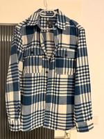 H&M Hemd Overshirt Oversize weiß/ blau kariert, warm M Nordrhein-Westfalen - Hilden Vorschau