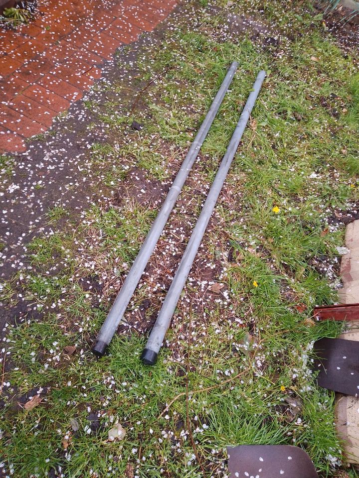 2 x Antennenmast , Wäschepfahl , 2 Meter lang , 48 mm Durchmesser in Lübeck