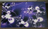 Leinwand Bild abstrakt lila violett weiß Blumen floral Wandbild Rheinland-Pfalz - Argenthal Vorschau