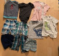 Sommerpaket: kurze Hosen, Jumpsuits, Body, T-Shirts in 80 Stuttgart - Stuttgart-Mitte Vorschau
