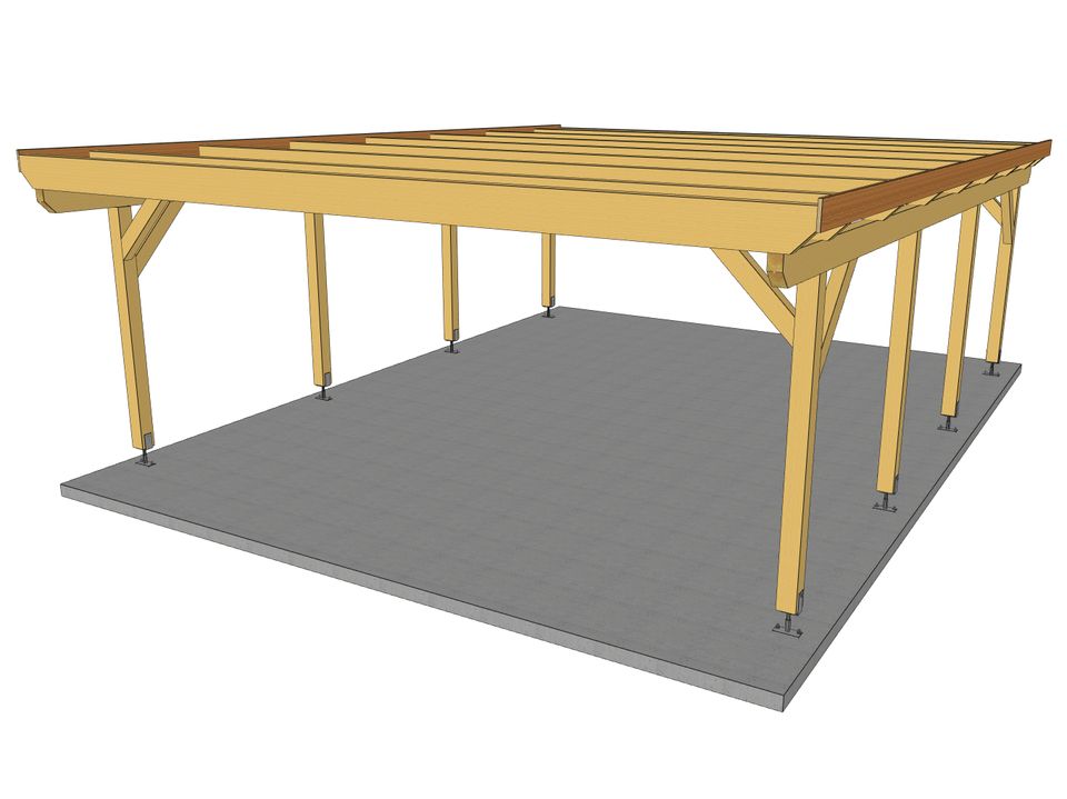 Carport Bausatz KVH NEU | versch. Größen | Versand kostenlos in Rostock