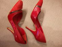 Schuhe Pumps High Heels 37 Leder rot Hannover - Herrenhausen-Stöcken Vorschau