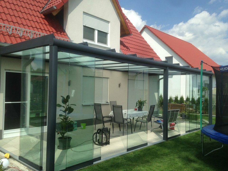 Terrassenüberdachung Typ Heroal CR Softline Kaltwintergarten in Herford