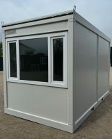 ► SCHLÜSSELFERTIG - SOFORT LIEFERBAR ◄ 400 x 240 cm - Container & Doppelflügeltür & Fenster - Modernes Containermodul Containerlösung für Bau Lager Büro Aufbewahrung Einlagerung Bürocontainer Depot Hessen - Marburg Vorschau