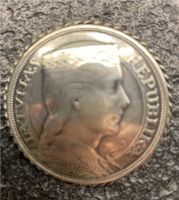 5 Lati Silbermünze , 1929  als Brosche gefasst Hannover - Mitte Vorschau