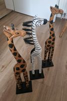 Holzfigur 2x Giraffe 1x Zebra Bayern - Krumbach Schwaben Vorschau