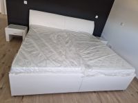 Bett Trapani Leder weiß 200 x 200 cm mit Matratzen neu Bayern - Eschau Vorschau