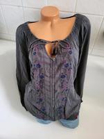 Edc by Esprit Damen Tunika Shirt Stickerei Hippie grau S Niedersachsen - Bergen Vorschau