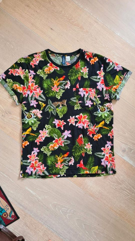 Festivalshirt L Sommershirt Tshirt Print Sommer Hawaii in München