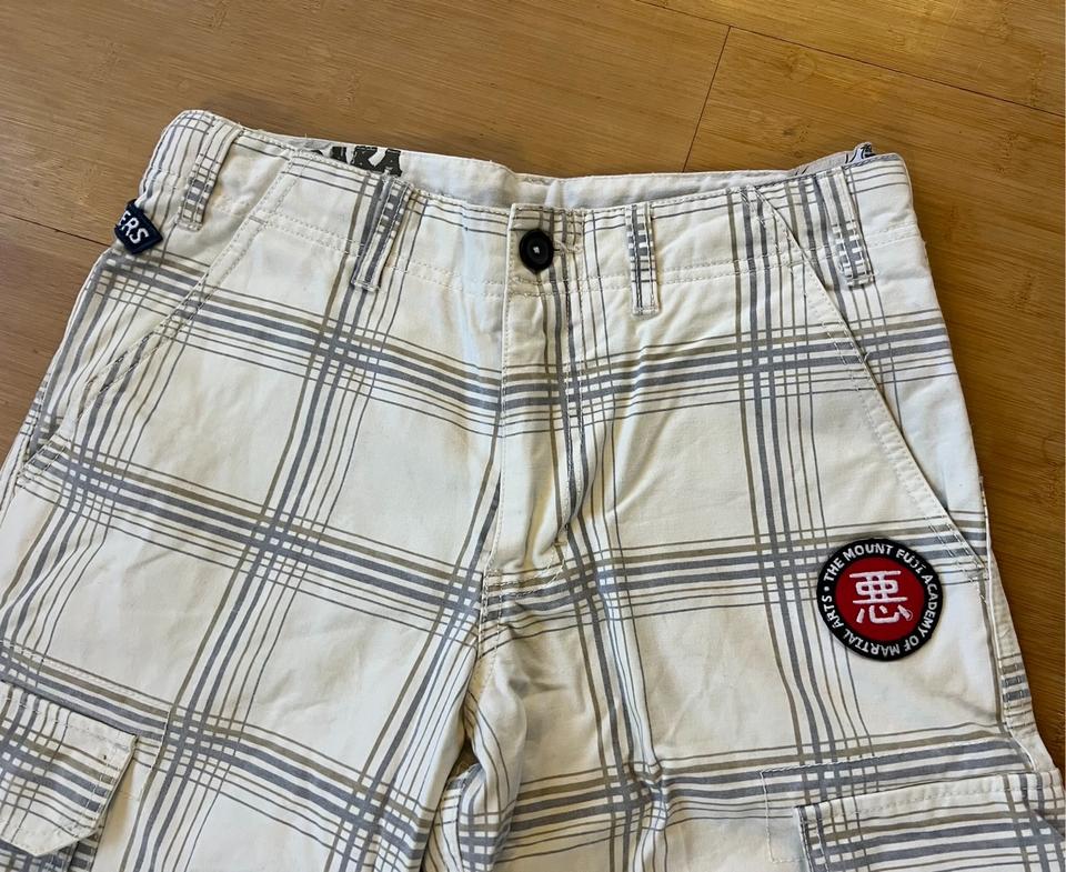 BLEND weiß karierte Shorts kurze Hose Cargo Gr. S Herren in Stadtbergen
