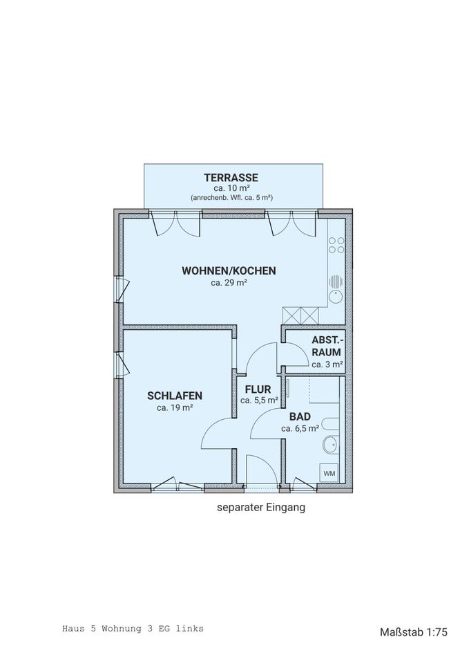 Wohnen mit erneuerbarer Energie! 2-Raum Wohnung ab 01.11.24 zentrumsnah in Bad Düben zu vermieten! in Bad Dueben