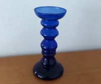 Kerzenhalter Original Ingridglas 1965 /1970 Retro  blau Glas Bremen - Schwachhausen Vorschau