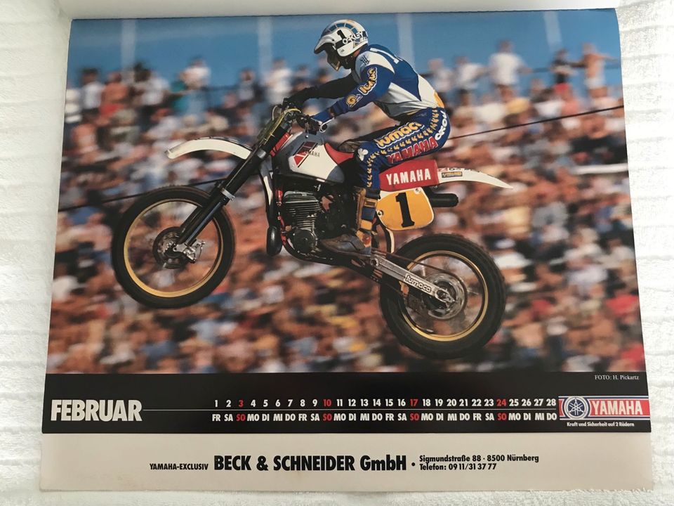 Motorsport Kalender Yamaha 1985 / 40x32 cm in Lichtenau