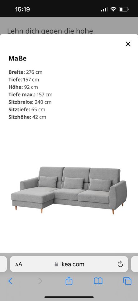 Ikea Couch in Binsfeld