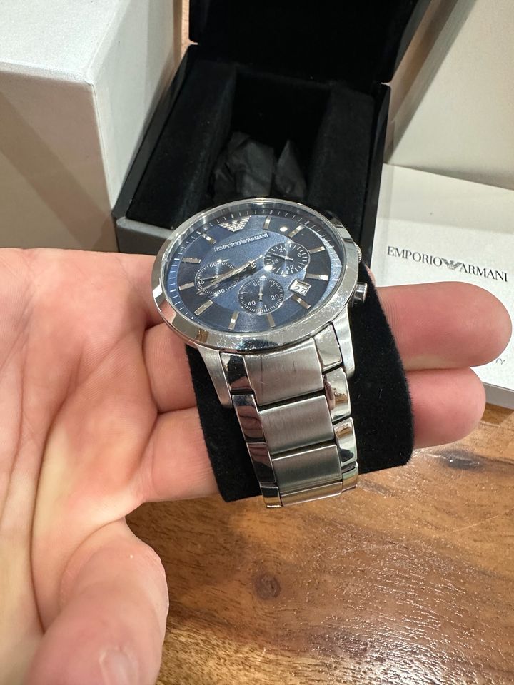 Emporio Armani Chronographen Uhr Blau in Marpingen