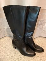 Stiefel Langschaftstiefel Boots Damen Gr. 39 Echtleder schwarz Dresden - Seevorstadt-Ost/Großer Garten Vorschau