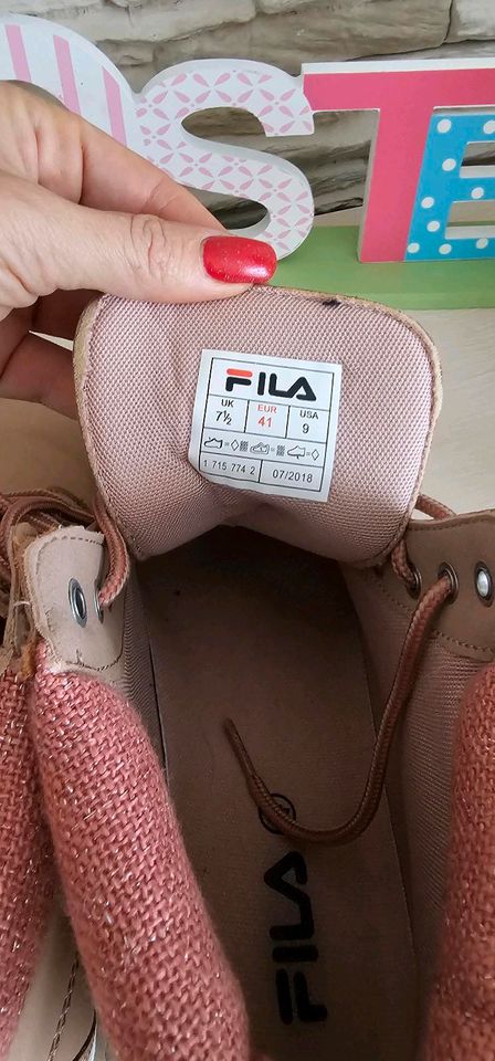 Fila Damen Boots  Gr 41 2x getragen rose in Krefeld