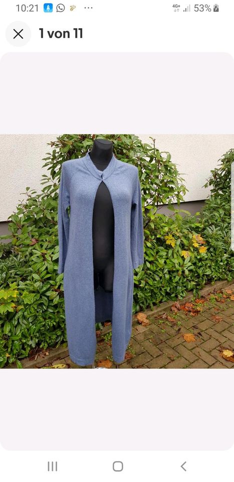 Allude damen Strickmantel gr.M blau Neu,100% Kaschmir in Frankfurt am Main