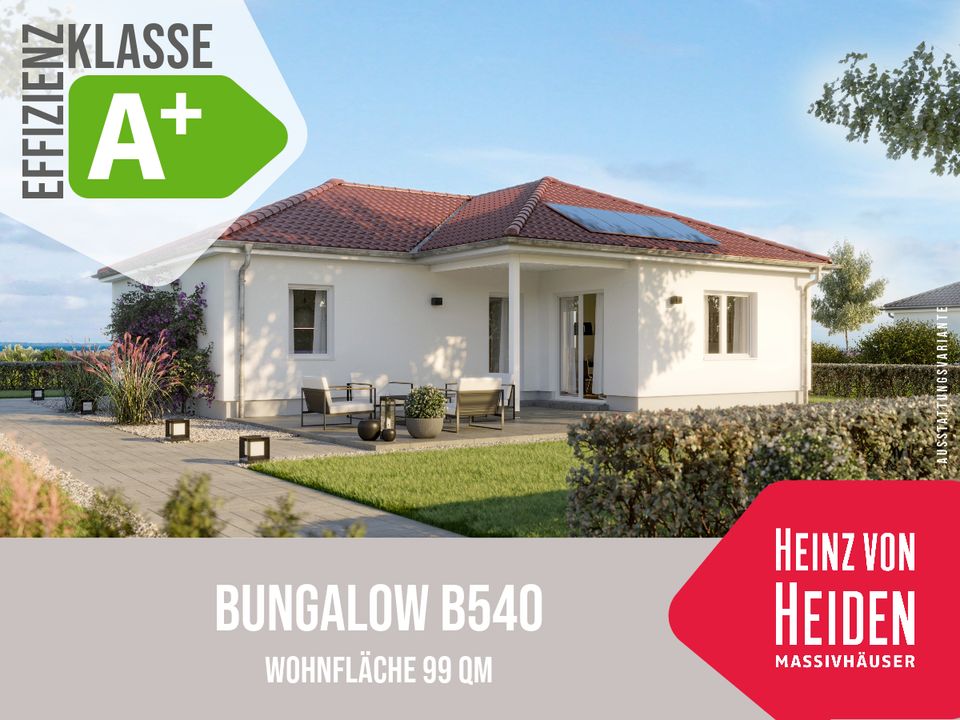 Bungalow B540 - Neubau in Bad Langensalza - Haus mit 99 qm -  inkl. PV-Anlage und Lüftungsanlage in Bad Langensalza