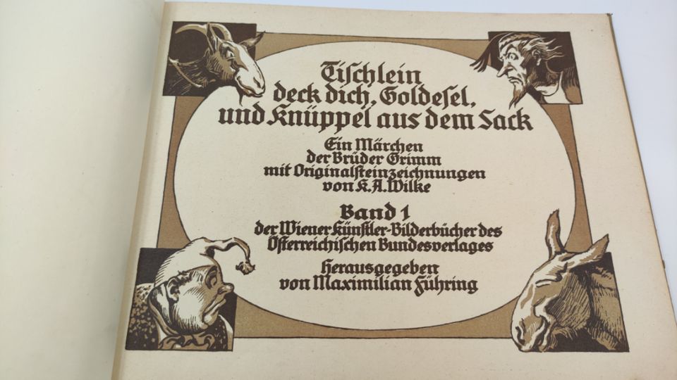 Buch "Band 1 der Wiener Künstler-Bilderbücher." Grimm ca. 1925 in Erdmannhausen