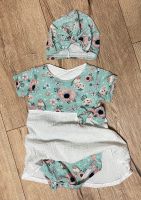 Kleid Handmade schick Baby Mädchen 74 Türkis Musselin Nordrhein-Westfalen - Blankenheim Vorschau