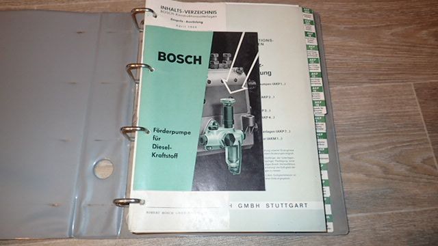 Bosch Konstruktionsunterlagen Einspritz-Ausrüstung 1969 in Chemnitz