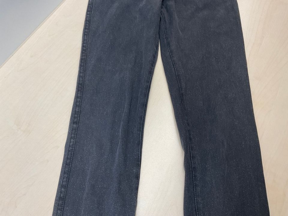 H&M Jeans Treggings Leggings Hose lang Dunkelgrau Gr. 152 in Dingolfing