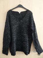 Schwarzer StrickPullover mit Pailletten von Esprit, Gr. L Bayern - Langenzenn Vorschau