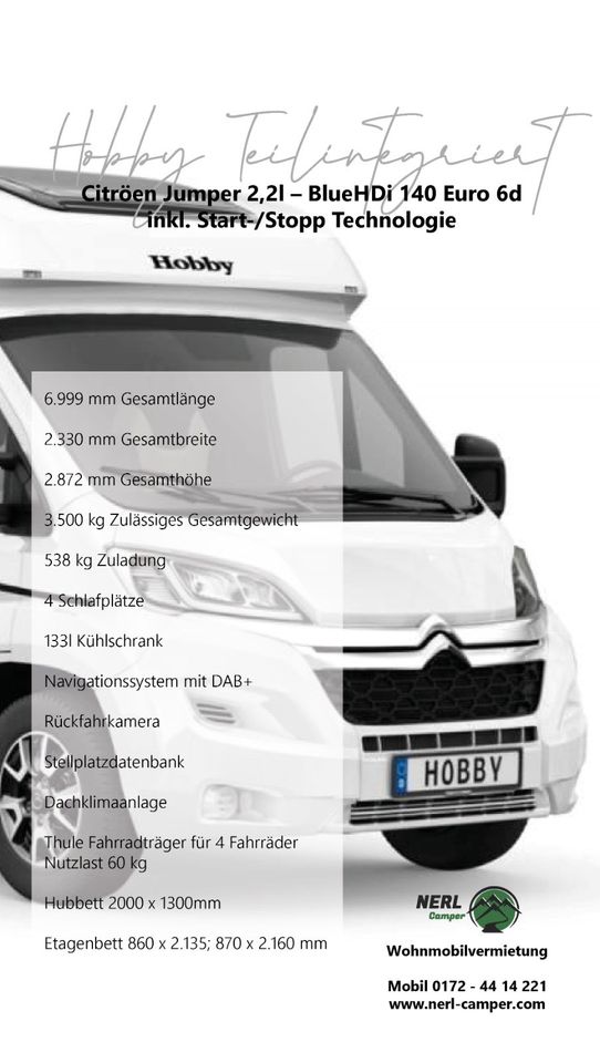 Wohnmobilvermietung in Lohmar