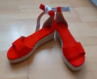 NEU Cox Espandrille Sandalen Flats Wedges Keil Orange rot 38 Mülheim - Köln Höhenhaus Vorschau