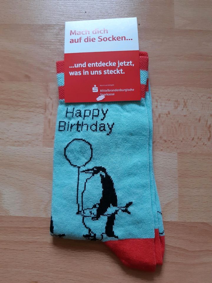 Socken Happy Easter / Birthday Sparkasse /Frohe Ostern in Potsdam