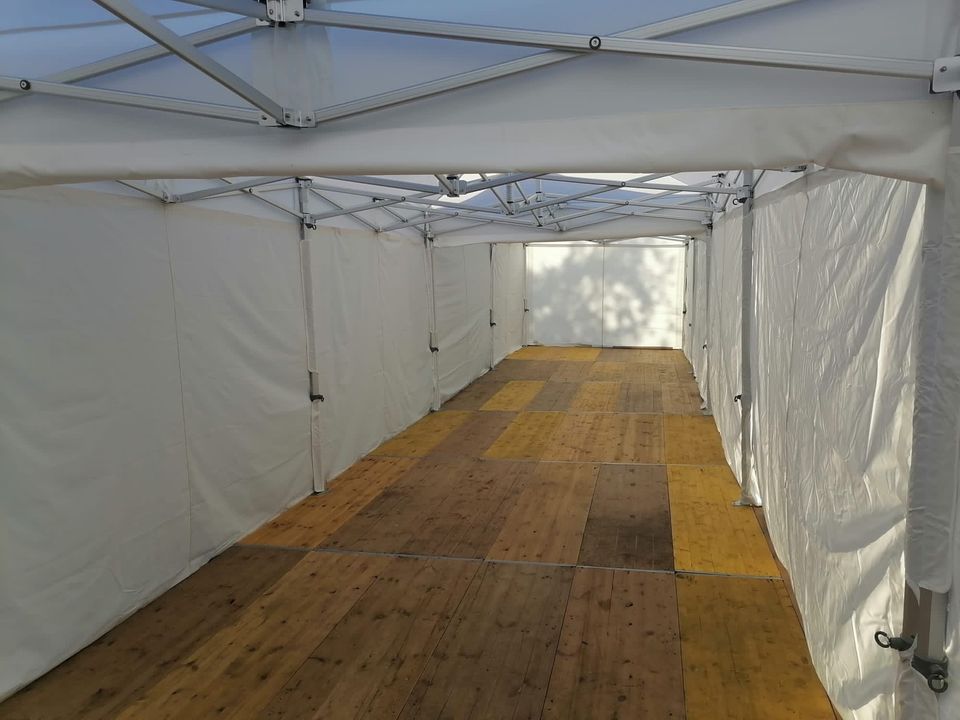 Zelt 3m x 12m mit Holzfussboden zu vermieten in Bernburg (Saale)