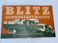 OPEL Blitz Schnellastwagen Faltprospekt 30iger Jahre / 22.-€* Hessen - Rüsselsheim Vorschau