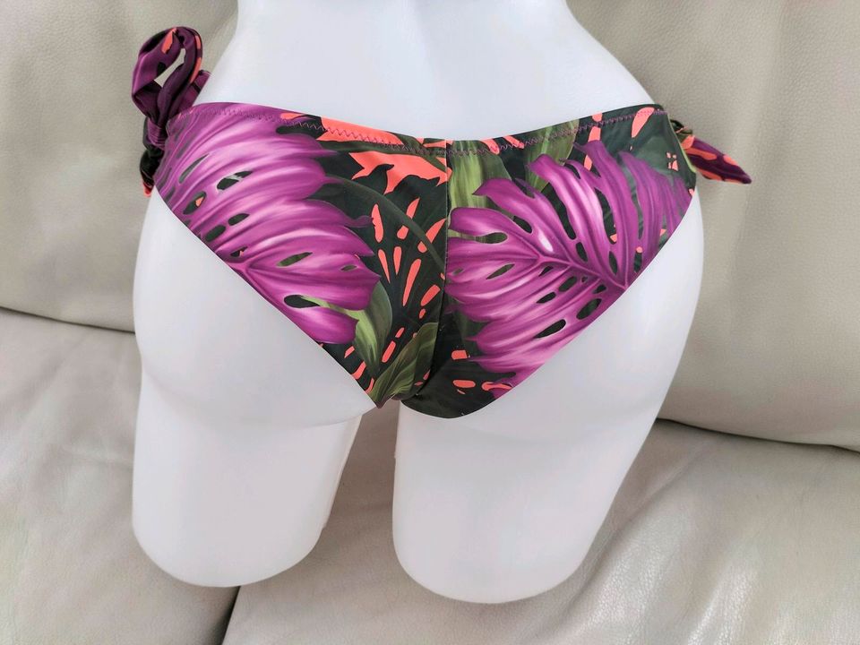 Bikini lila violett pink neon grün Tropical Hawaii in Schwieberdingen