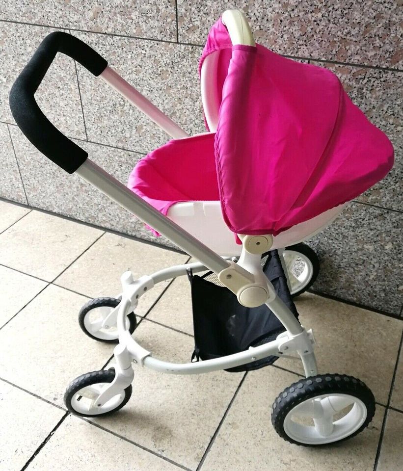 Puppenwagen Baby Born Puppe Wagen Schale Sitz pink weiß in Gießen