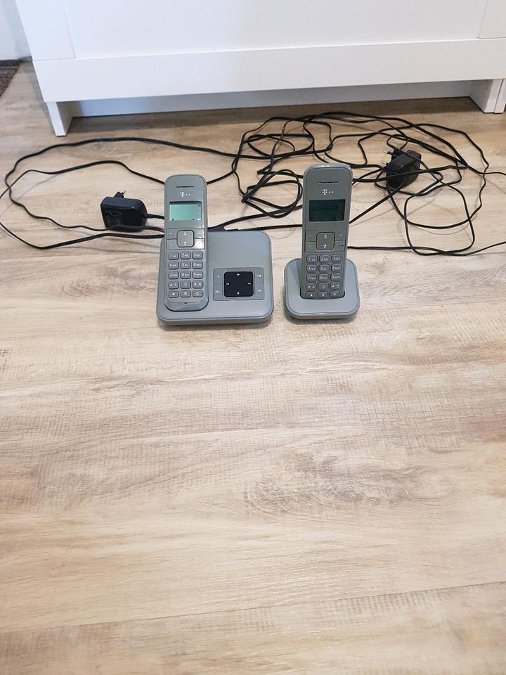 Telefon Telekom Sinus CA 34 Duo silbergrau in Uplengen