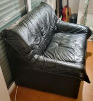 Leder Couch 2er Set 2-Sitzer Echtleder Schwarz Nordrhein-Westfalen - Vettweiß Vorschau