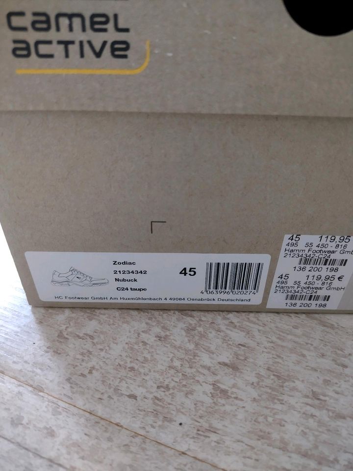 Camel Active * Herrenschuhe* Nubuck* Gr. 45* Top in Hohenaspe