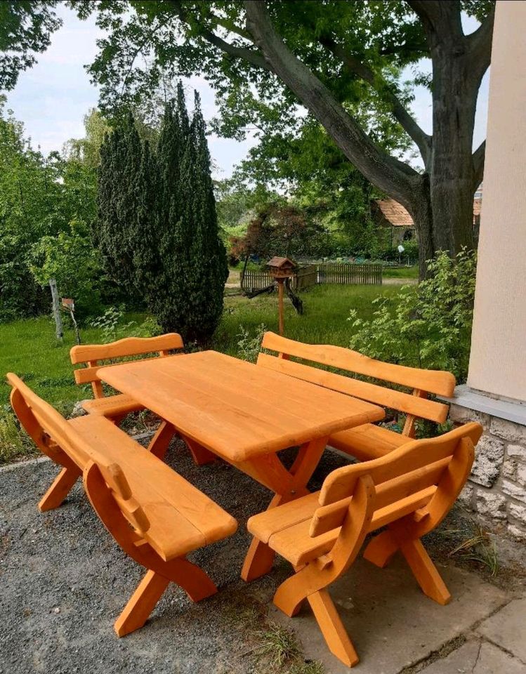 Sitzgarnitur aus Massivholz Gartenmöbel in Freital