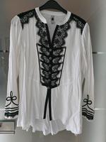 Tredy Bluse Militär-Style Weiß/Schwarz wie NEU Baden-Württemberg - Esslingen Vorschau