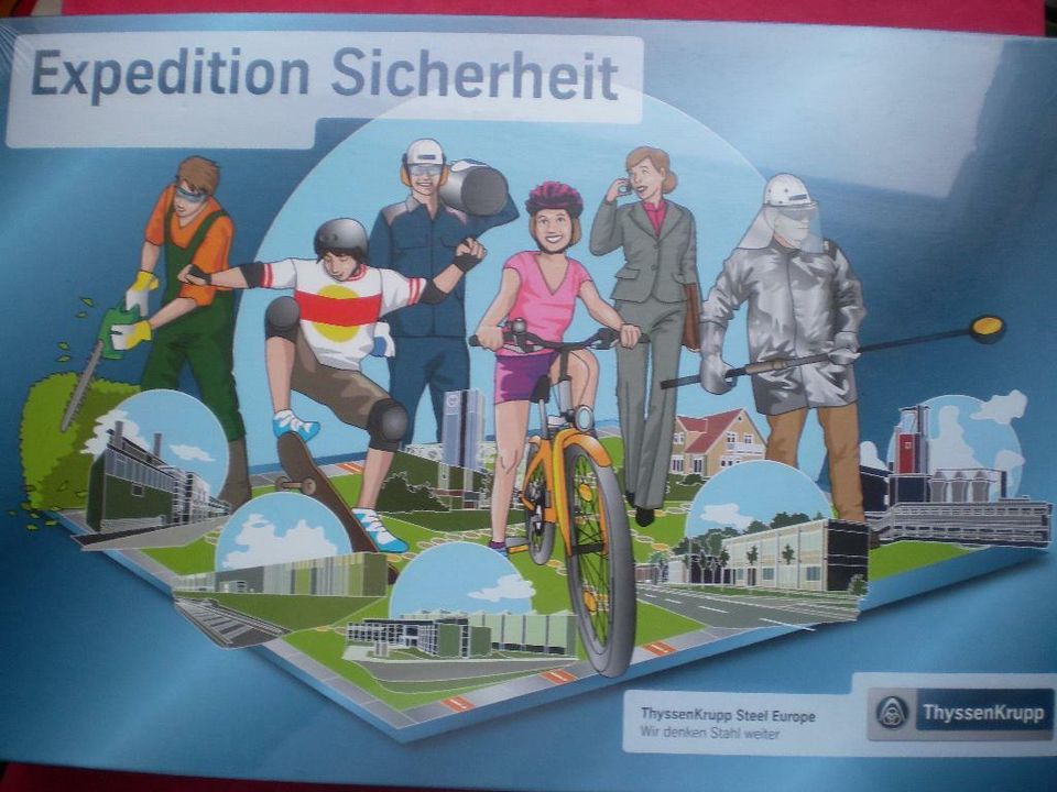 Expedition Sicherheit. Spiel ThyssenKrupp AG Stahlindustrie NEU in Gremmendorf