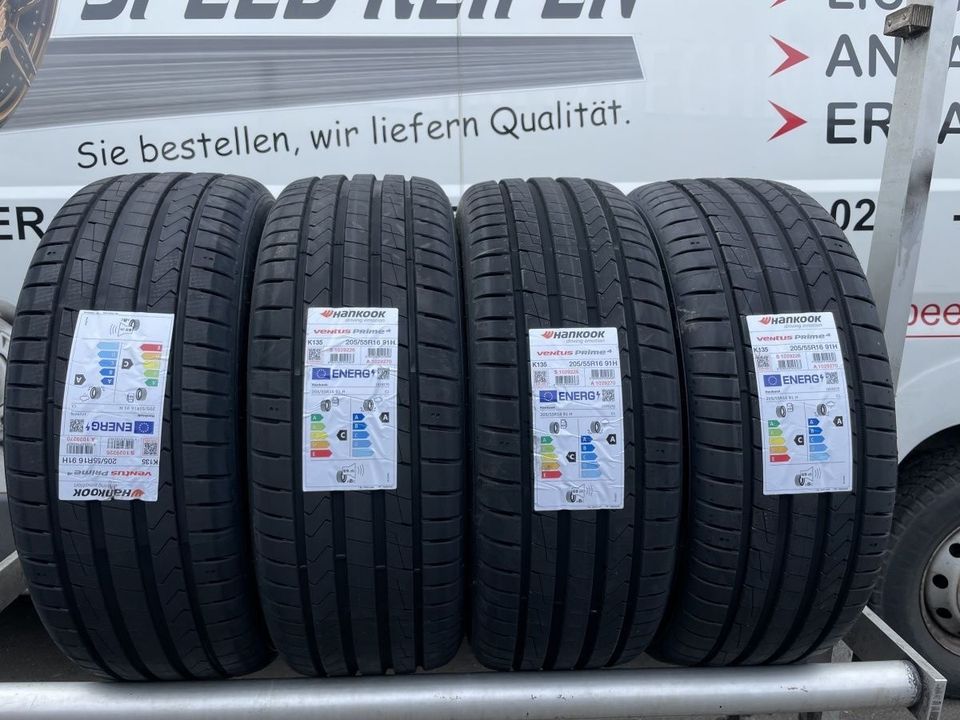 4 NEUE Hankook  Sommerreifen 205 55 R16 91H  Inklusive  Montage in Bonn