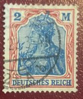 Briefmarke Deutsches Reich, Germania, 1920, 2 M, gestempelt Aachen - Aachen-Mitte Vorschau